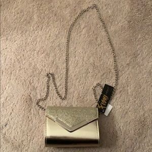 Gold purse new with tags